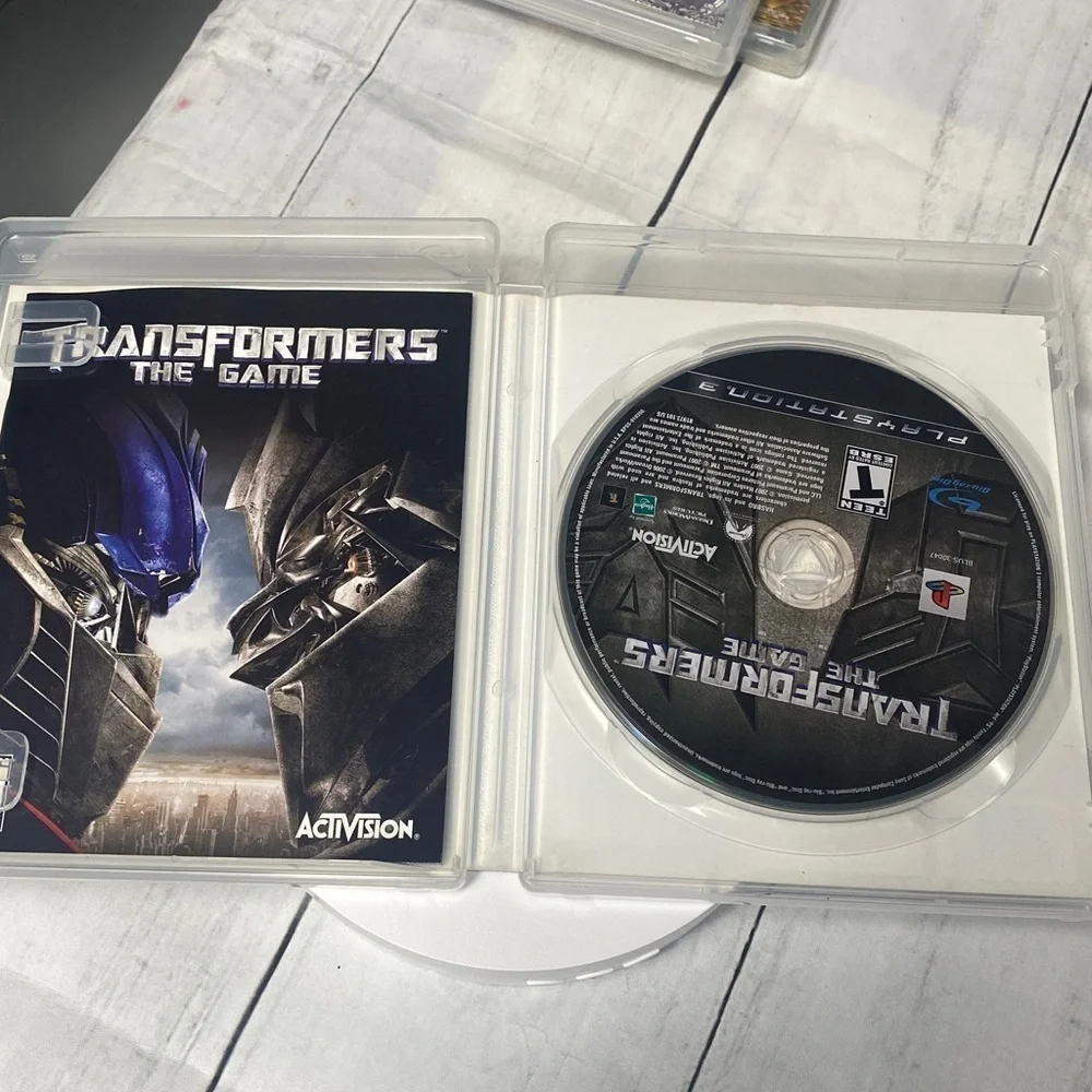 Transformers: The Game for PlayStation 3 - 2007- Black and Blue